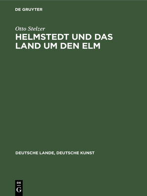 cover image of Helmstedt und das Land um den Elm